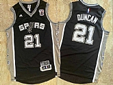 Spurs 21 Tim Duncan Black Retired Commemorative Edition Swingman Mesh Jersey,baseball caps,new era cap wholesale,wholesale hats